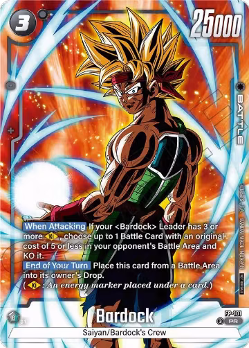 Bardock - FP-101 (Tournament Pack 12) (FP-101), Tournament and Championship Promos — DB Fusion card price