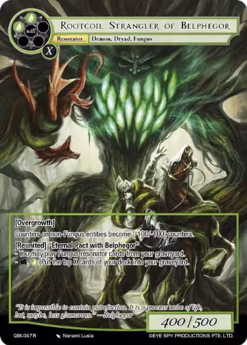 Rootcoil Strangler of Belphegor (QSK - 047 R), The Quest of the Seven Keys — Force of Will card price