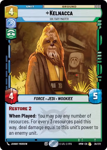 Kelnacca - Solitary Master (36/272), Homeworlds — Star Wars card price