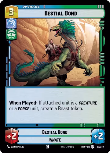 Bestial Bond (38/272), Homeworlds — Star Wars card price
