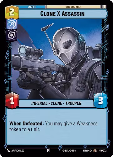 Clone X Assassin (59/272), Homeworlds — Star Wars card price