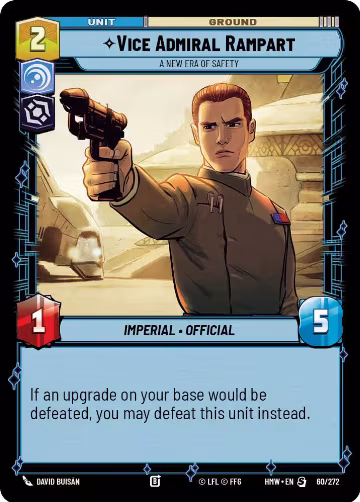 Vice Admiral Rampart - A New Era of Safety (60/272), Homeworlds — Star Wars card price