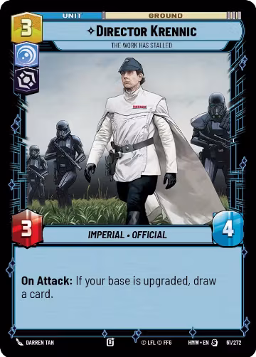Director Krennic - The Work Has Stalled (61/272), Homeworlds — Star Wars card price
