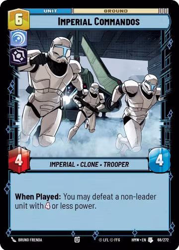 Imperial Commandos (68/272), Homeworlds — Star Wars card price
