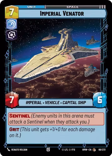 Imperial Venator (69/272), Homeworlds — Star Wars card price