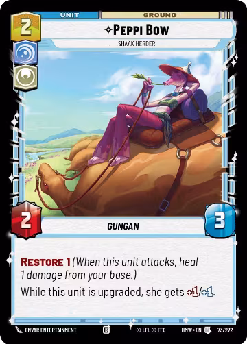 Peppi Bow - Shaak Herder (73/272), Homeworlds — Star Wars card price