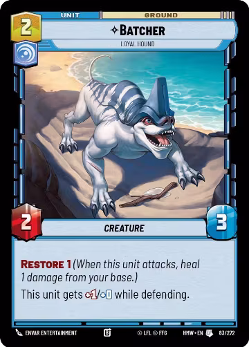 Batcher - Loyal Hound (83/272), Homeworlds — Star Wars card price