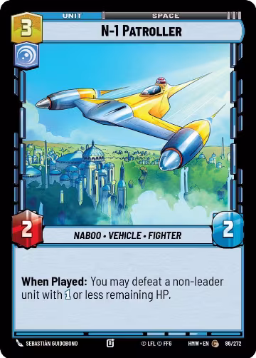 N-1 Patroller (86/272), Homeworlds — Star Wars card price