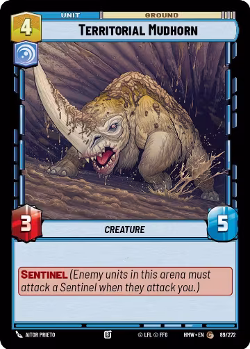 Territorial Mudhorn (89/272), Homeworlds — Star Wars card price