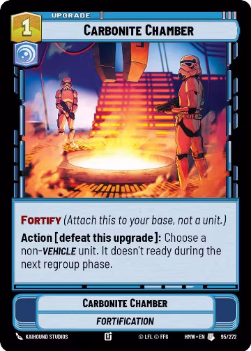 Carbonite Chamber (95/272), Homeworlds — Star Wars card price