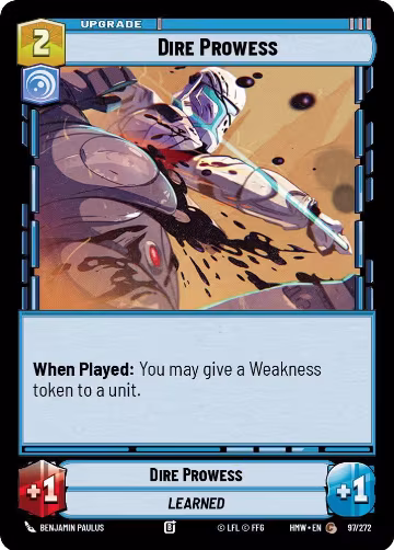 Dire Prowess (97/272), Homeworlds — Star Wars card price