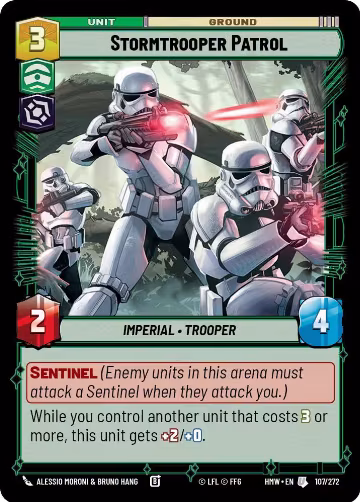 Stormtrooper Patrol (107/272), Homeworlds — Star Wars card price