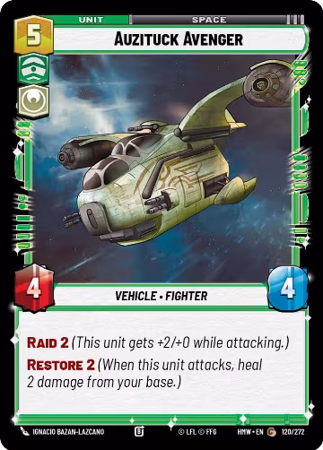 Auzituck Avenger (120/272), Homeworlds — Star Wars card price
