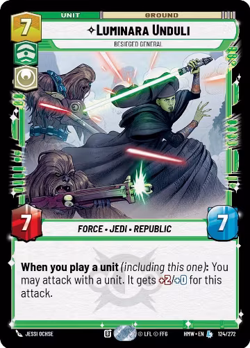 Luminara Unduli - Besieged General (124/272), Homeworlds — Star Wars card price