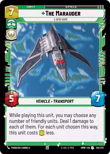 The Marauder - A New Home (125/272), Homeworlds — Star Wars card price