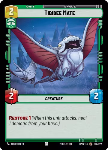 Tibidee Mate (132/272), Homeworlds — Star Wars card price