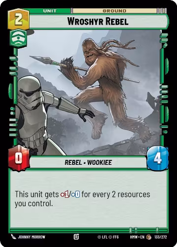 Wroshyr Rebel (133/272), Homeworlds — Star Wars card price
