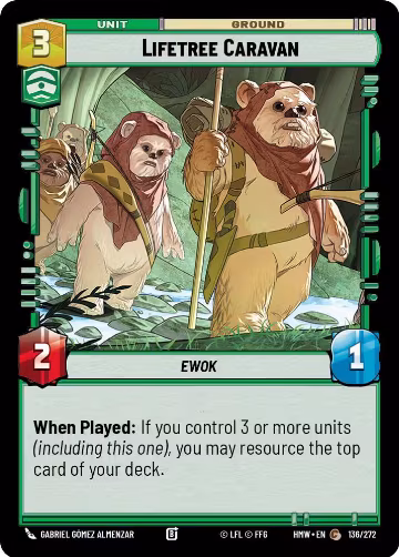 Lifetree Caravan (136/272), Homeworlds — Star Wars card price