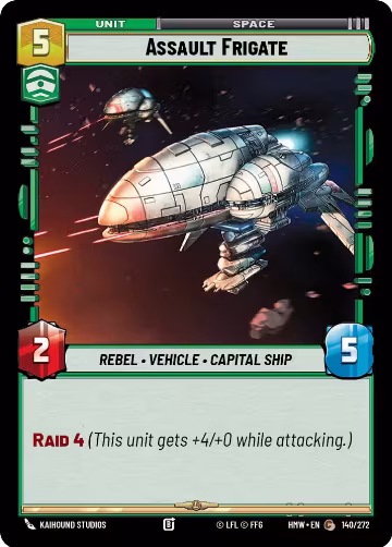 Assault Frigate (140/272), Homeworlds — Star Wars card price