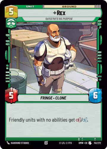 Rex - Outserved His Purpose (141/272), Homeworlds — Star Wars card price