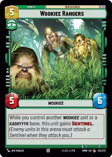 Wookiee Rangers (142/272), Homeworlds — Star Wars card price