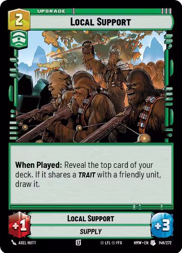 Local Support (148/272), Homeworlds — Star Wars card price