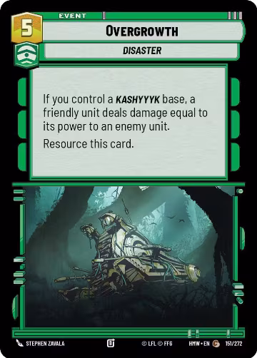 Overgrowth (151/272), Homeworlds — Star Wars card price