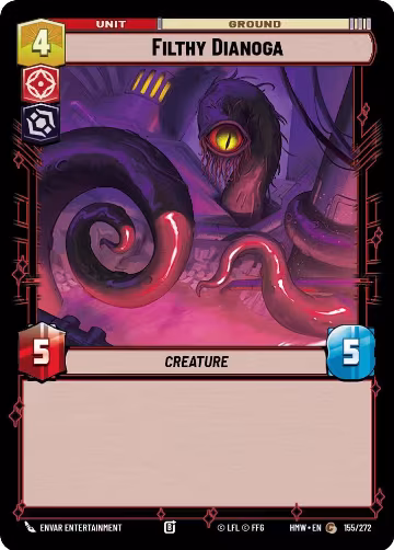 Filthy Dianoga (155/272), Homeworlds — Star Wars card price