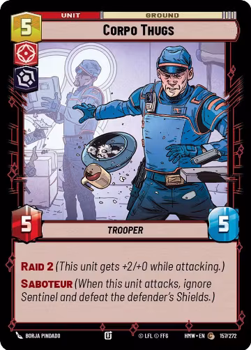 Corpo Thugs (157/272), Homeworlds — Star Wars card price