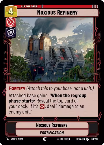 Noxious Refinery (160/272), Homeworlds — Star Wars card price