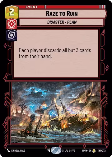 Raze to Ruin (161/272), Homeworlds — Star Wars card price