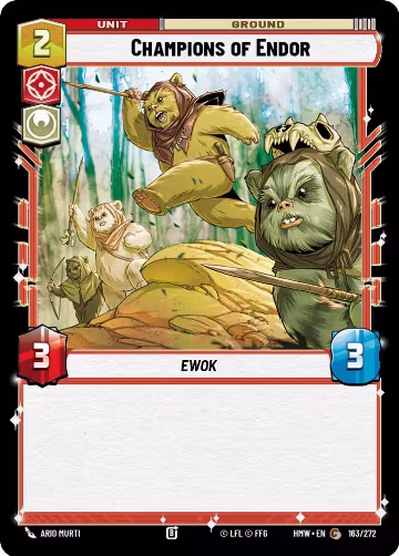 Champions of Endor (163/272), Homeworlds — Star Wars card price