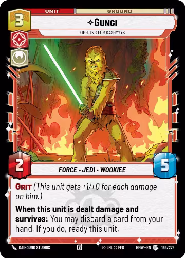 Gungi - Fighting for Kashyyyk (166/272), Homeworlds — Star Wars card price