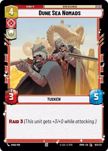 Dune Sea Nomads (167/272), Homeworlds — Star Wars card price