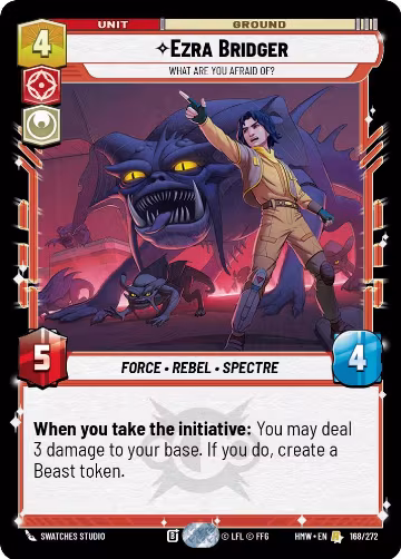 Ezra Bridger - What Are You Afraid Of? (168/272), Homeworlds — Star Wars card price