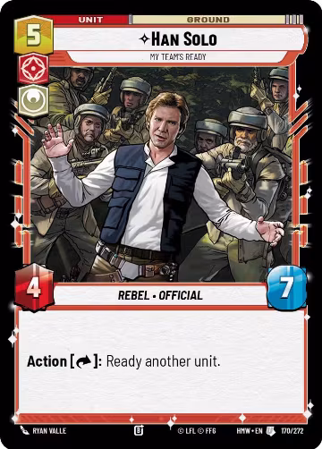 Han Solo - My Team's Ready (170/272), Homeworlds — Star Wars card price