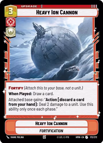 Heavy Ion Cannon (172/272), Homeworlds — Star Wars card price