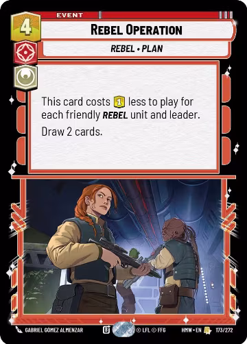 Rebel Operation (173/272), Homeworlds — Star Wars card price
