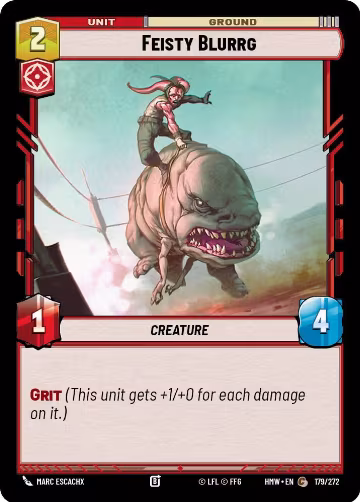 Feisty Blurrg (179/272), Homeworlds — Star Wars card price