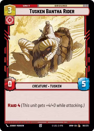 Tusken Bantha Rider (181/272), Homeworlds — Star Wars card price