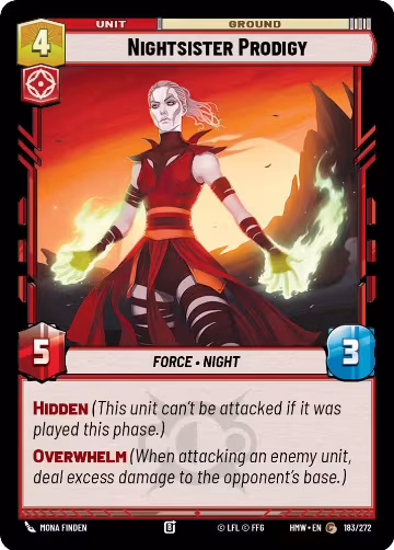 Nightsister Prodigy (183/272), Homeworlds — Star Wars card price