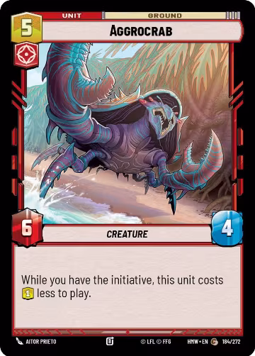 Aggrocrab (184/272), Homeworlds — Star Wars card price