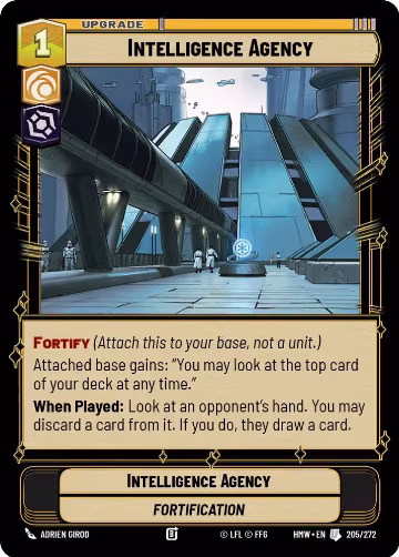 Intelligence Agency (205/272), Homeworlds — Star Wars card price