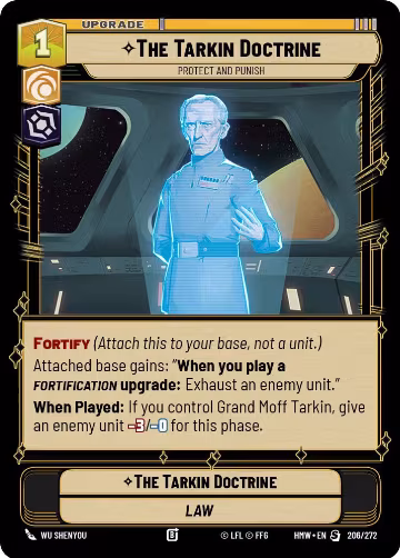 The Tarkin Doctrine - Protect and Punish (206/272), Homeworlds — Star Wars card price