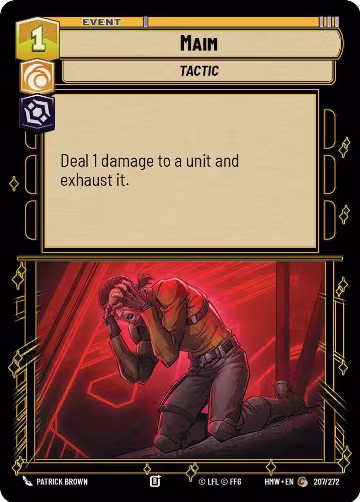Maim (207/272), Homeworlds — Star Wars card price
