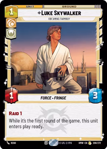 Luke Skywalker - Dreaming Farmboy (208/272), Homeworlds — Star Wars card price