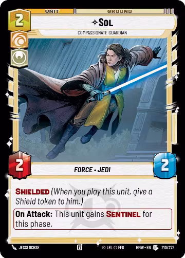 Sol - Compassionate Guardian (210/272), Homeworlds — Star Wars card price