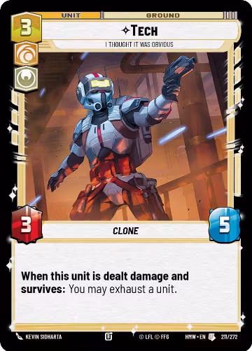 Tech - I Thought It Was Obvious (211/272), Homeworlds — Star Wars card price