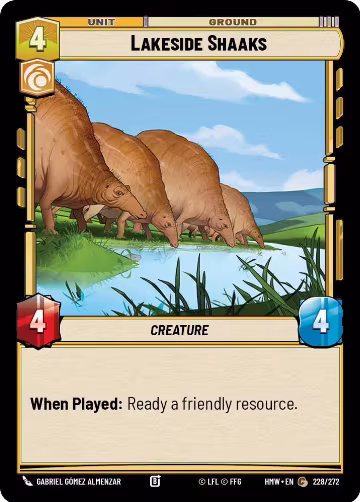 Lakeside Shaaks (228/272), Homeworlds — Star Wars card price