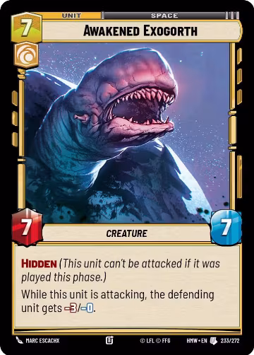 Awakened Exogorth (233/272), Homeworlds — Star Wars card price